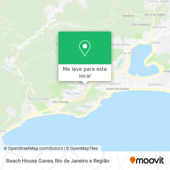 Beach House Gavea mapa
