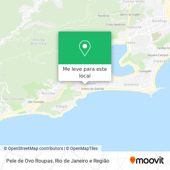 Pele de Ovo Roupas mapa