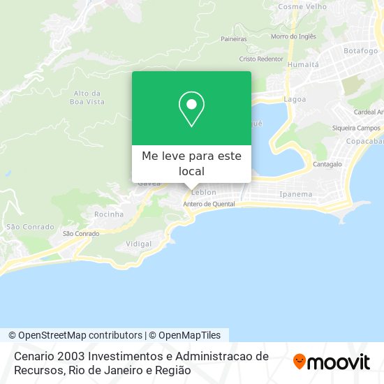 Cenario 2003 Investimentos e Administracao de Recursos mapa