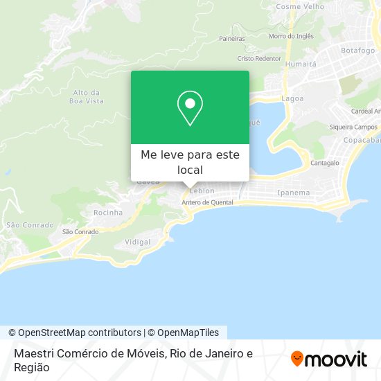 Maestri Comércio de Móveis mapa