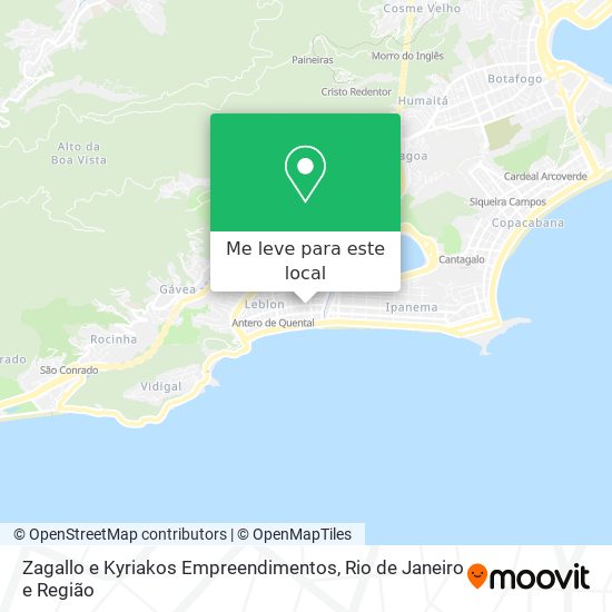 Zagallo e Kyriakos Empreendimentos mapa