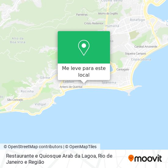 Restaurante e Quiosque Arab da Lagoa mapa