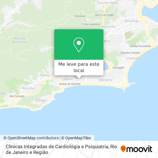 Clínicas Integradas de Cardiológia e Psiquiatria mapa