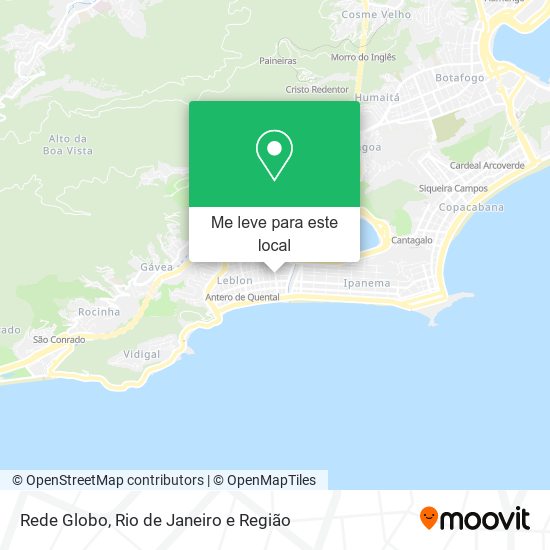 Rede Globo mapa