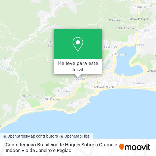 Confederacao Brasileira de Hoquei Sobre a Grama e Indoor mapa