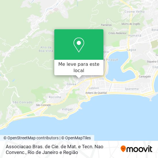 Associacao Bras. de Cie. de Mat. e Tecn. Nao Convenc. mapa