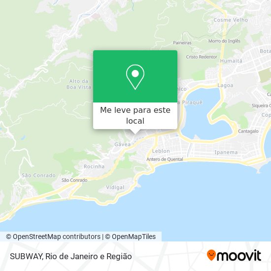 SUBWAY mapa