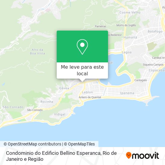 Condominio do Edificio Bellino Esperanca mapa