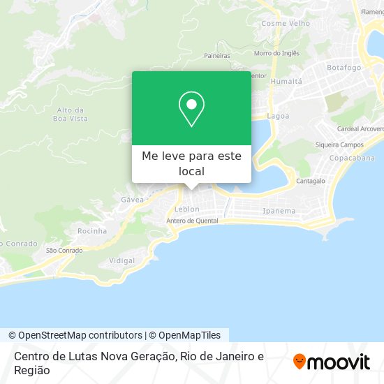 Centro de Lutas Nova Geração mapa