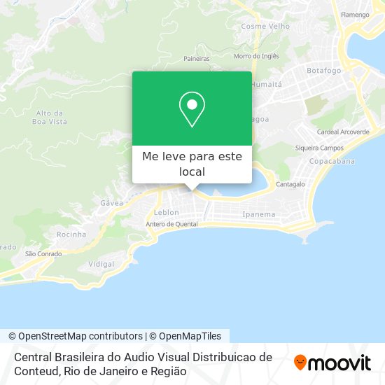 Central Brasileira do Audio Visual Distribuicao de Conteud mapa