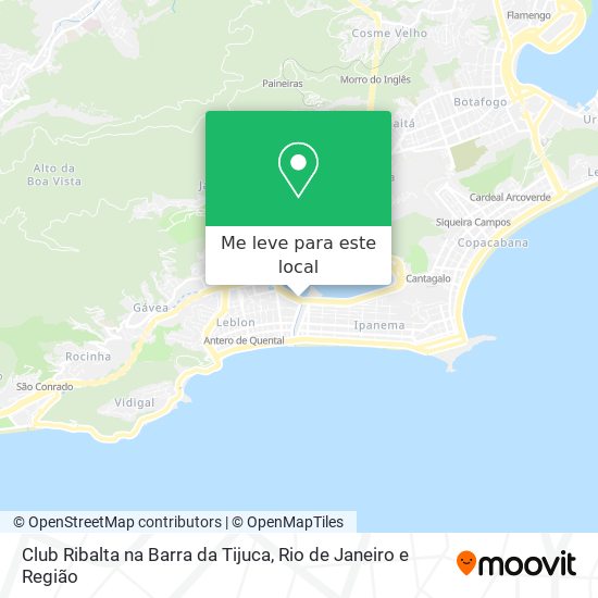 Club Ribalta na Barra da Tijuca mapa