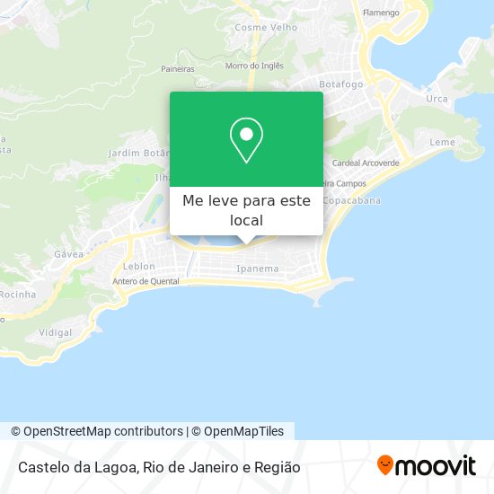 Castelo da Lagoa mapa
