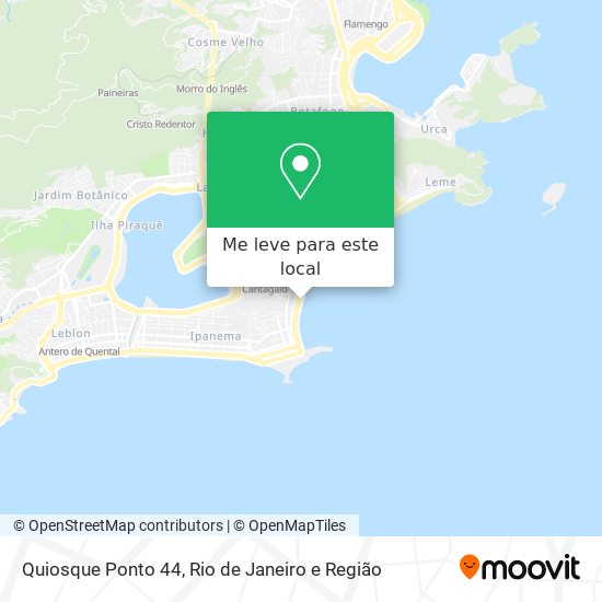 Quiosque Ponto 44 mapa