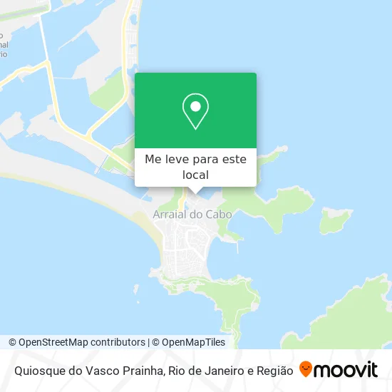 Quiosque do Vasco Prainha mapa