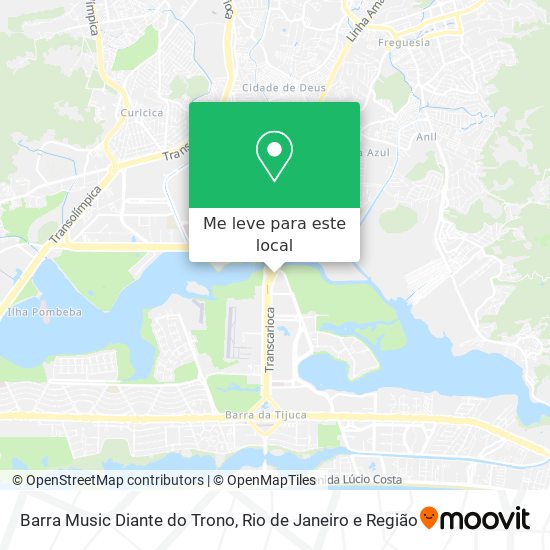 Barra Music Diante do Trono mapa