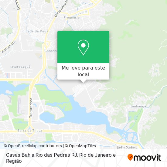 Casas Bahia Rio das Pedras RJ mapa