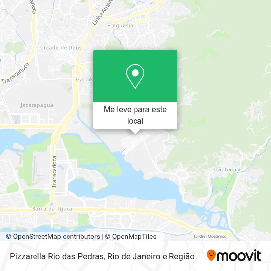Pizzarella Rio das Pedras mapa
