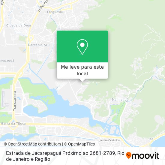 Estrada de Jacarepaguá Próximo ao 2681-2789 mapa