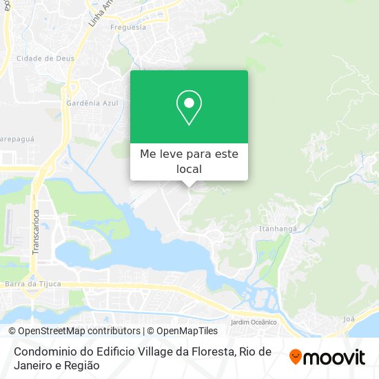 Condominio do Edificio Village da Floresta mapa