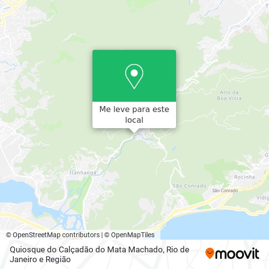 Quiosque do Calçadão do Mata Machado mapa