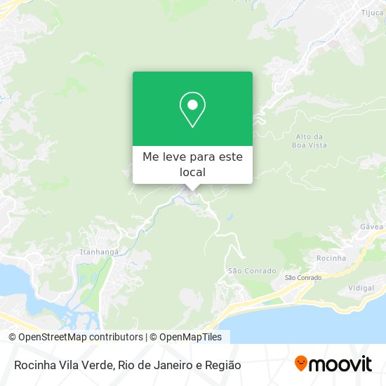 Rocinha Vila Verde mapa