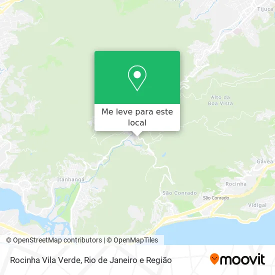 Rocinha Vila Verde mapa