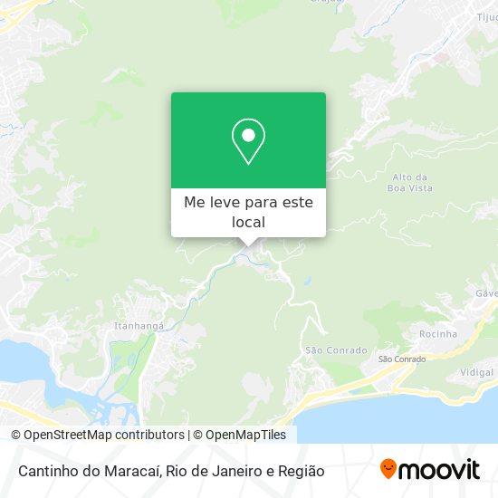 Cantinho do Maracaí mapa