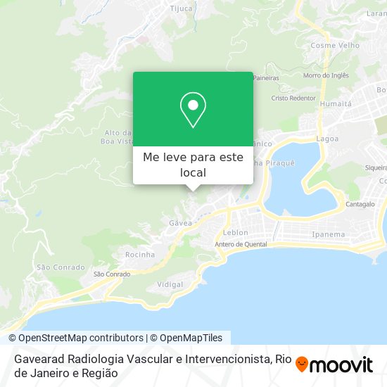 Gavearad Radiologia Vascular e Intervencionista mapa