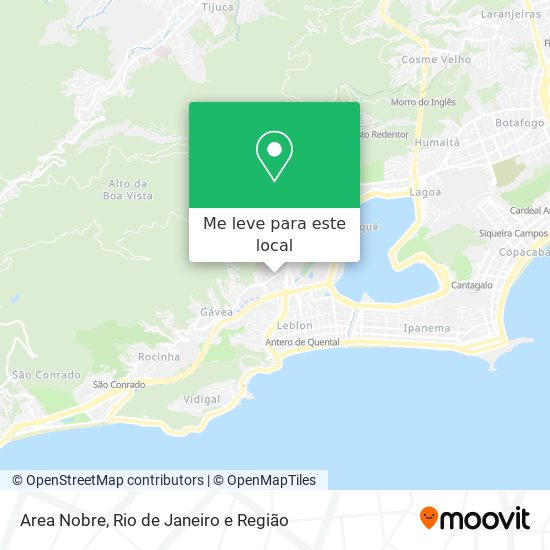 Area Nobre mapa