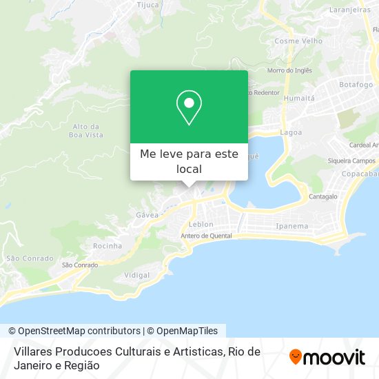 Villares Producoes Culturais e Artisticas mapa