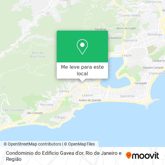 Condominio do Edificio Gavea d'or mapa