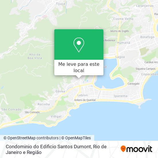 Condominio do Edificio Santos Dumont mapa