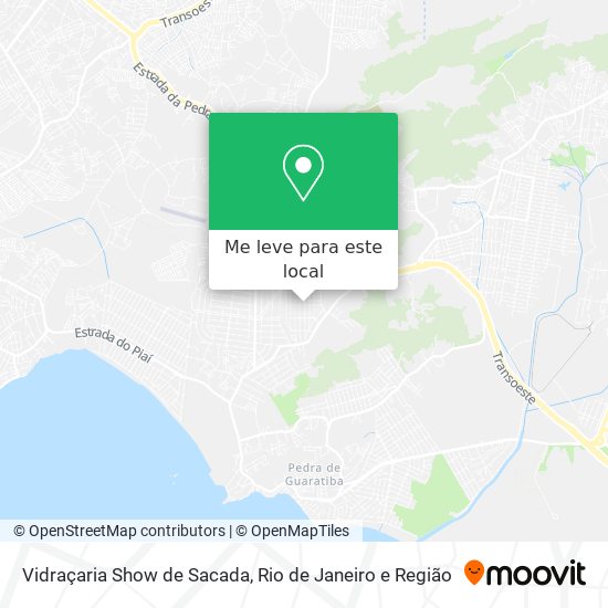 Vidraçaria Show de Sacada mapa