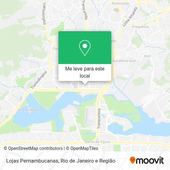 Lojas Pernambucanas mapa