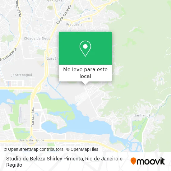 Studio de Beleza Shirley Pimenta mapa