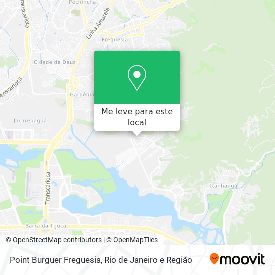 Point Burguer Freguesia mapa