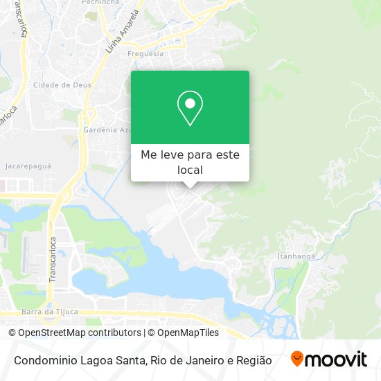 Condominio Lagoa Santa mapa