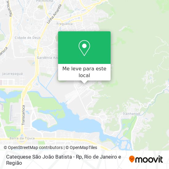 Catequese São João Batista - Rp mapa
