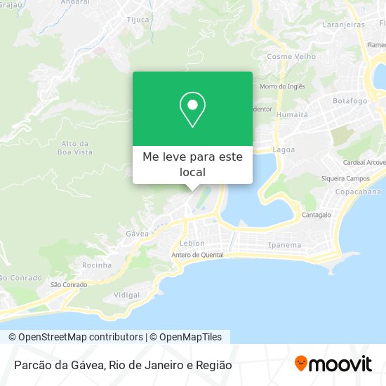 Parcão da Gávea mapa