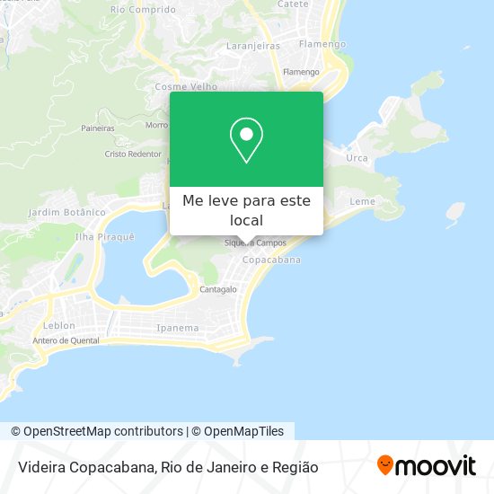 Videira Copacabana mapa