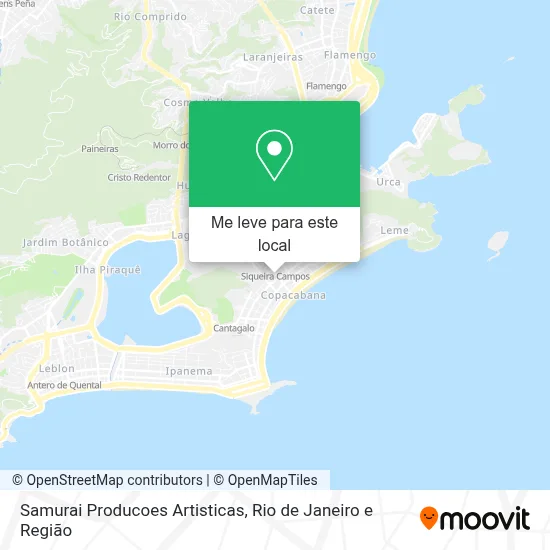 Samurai Producoes Artisticas mapa