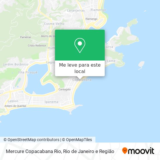 Mercure Copacabana Rio mapa