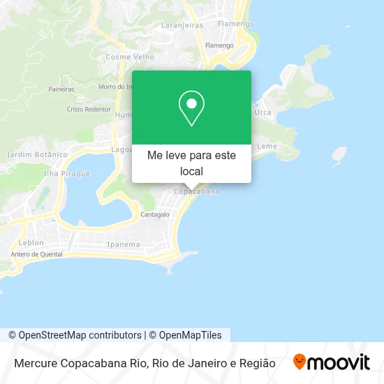 Mercure Copacabana Rio mapa