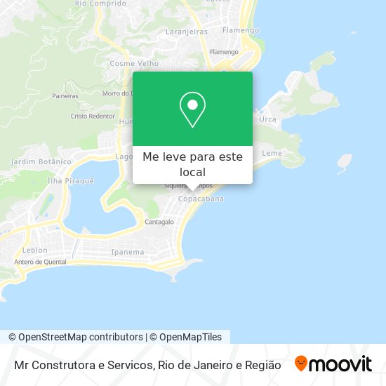 Mr Construtora e Servicos mapa