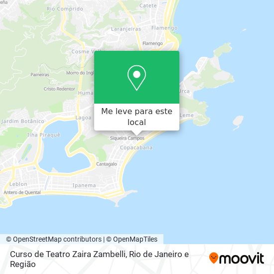 Curso de Teatro Zaira Zambelli mapa