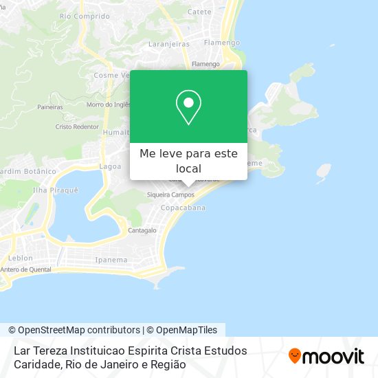 Lar Tereza Instituicao Espirita Crista Estudos Caridade mapa