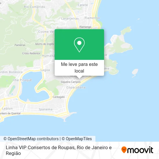 Linha VIP Consertos de Roupas mapa
