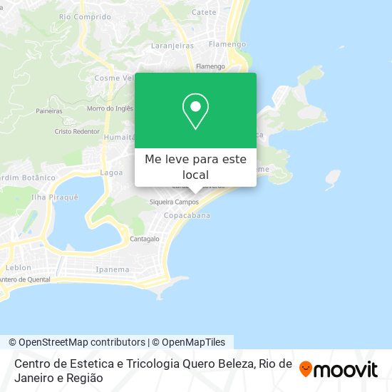 Centro de Estetica e Tricologia Quero Beleza mapa