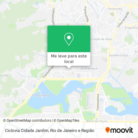 Ciclovia Cidade Jardim mapa