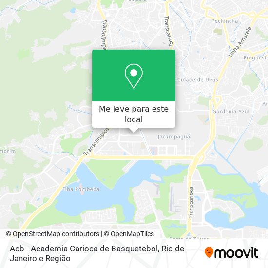 Acb - Academia Carioca de Basquetebol mapa